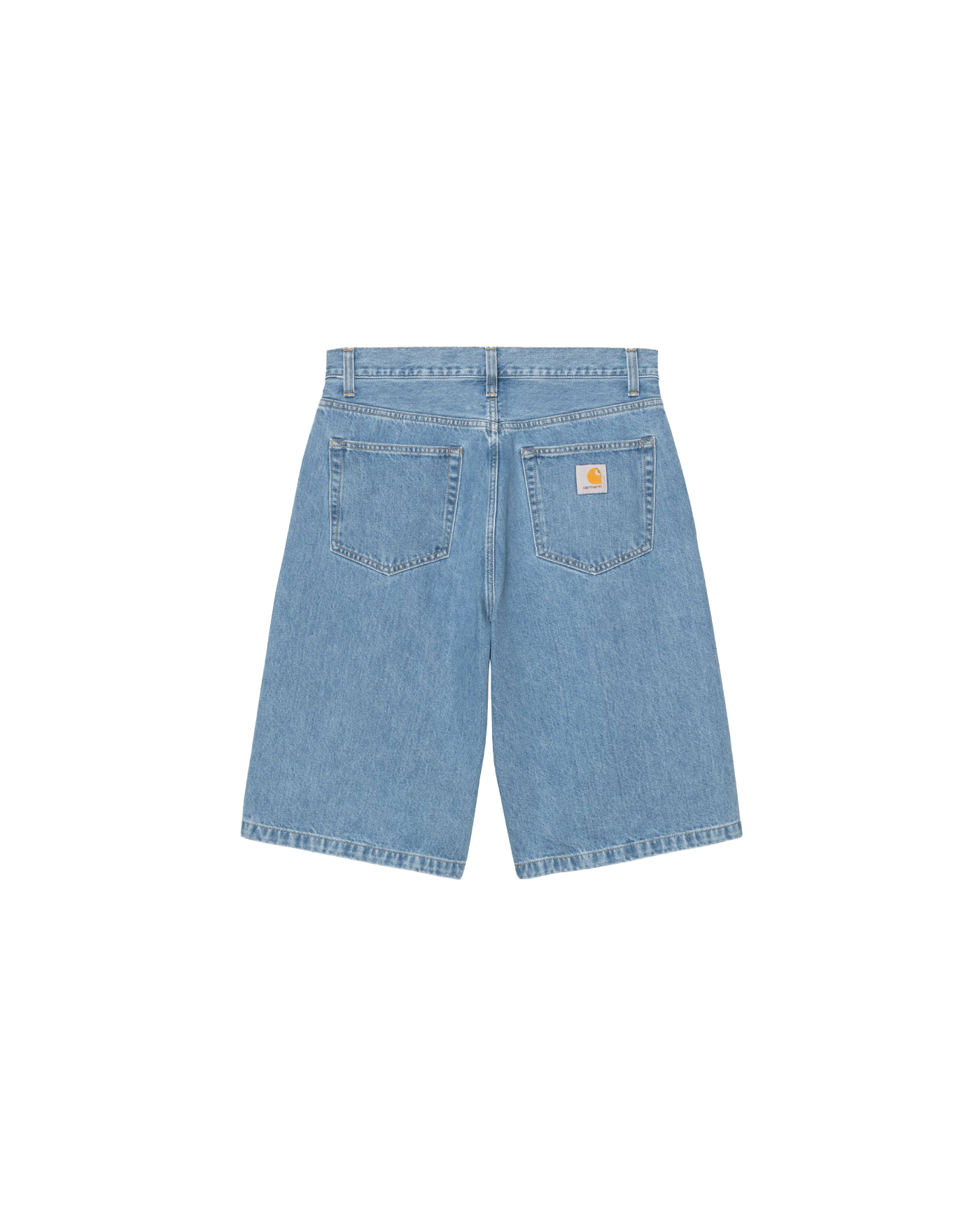 Short denim Carhartt WIP Langdon Blue Stone coloris bleu moyen dos