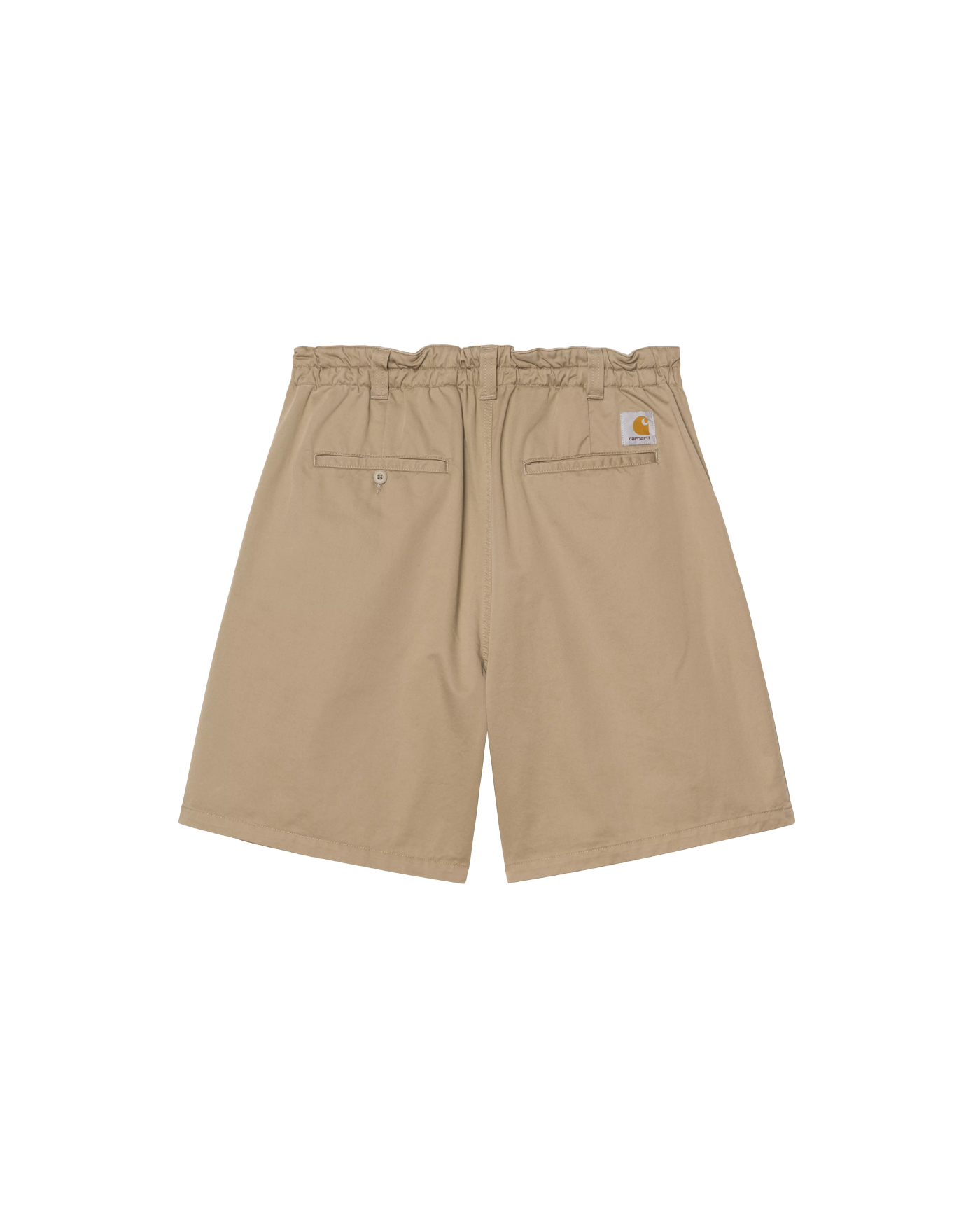 Short Carhartt WIP Marv beige iroko stone washed patch logo dos