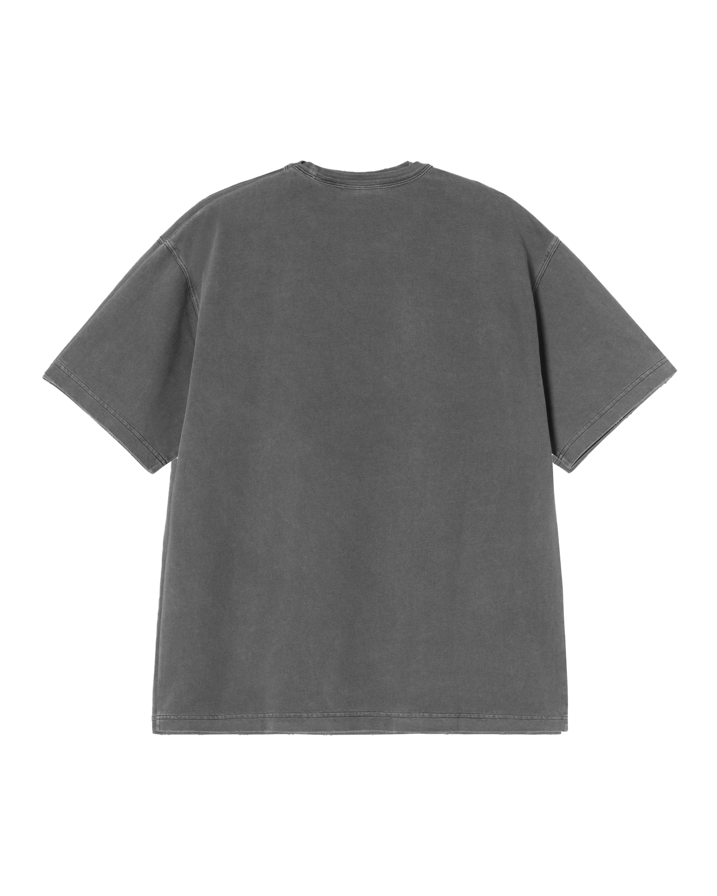 T-shirt Carhartt WIP gris anthracite lavé poche poitrine dos