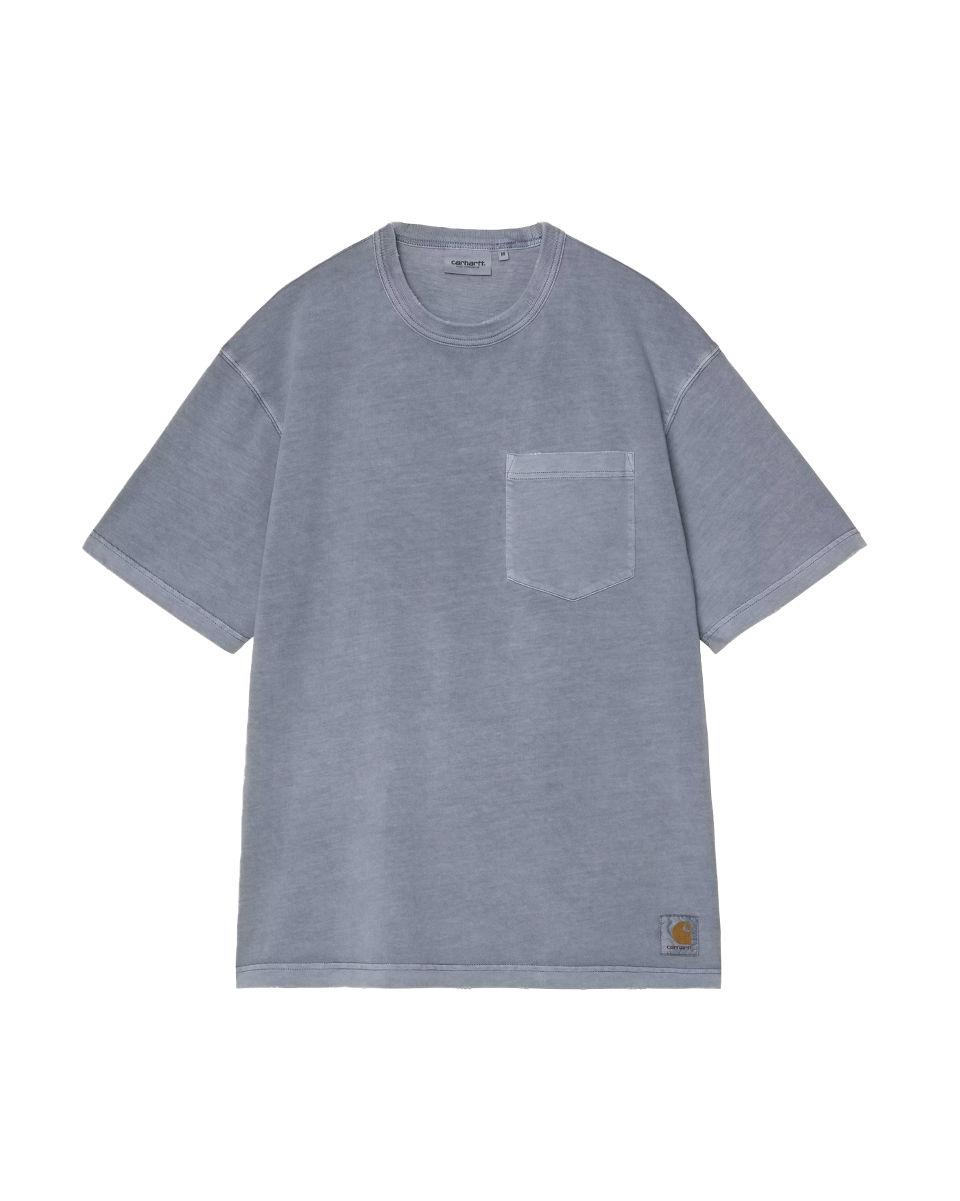 T-shirt Carhartt WIP Torion Pocket bleu ardoise à plat poche face