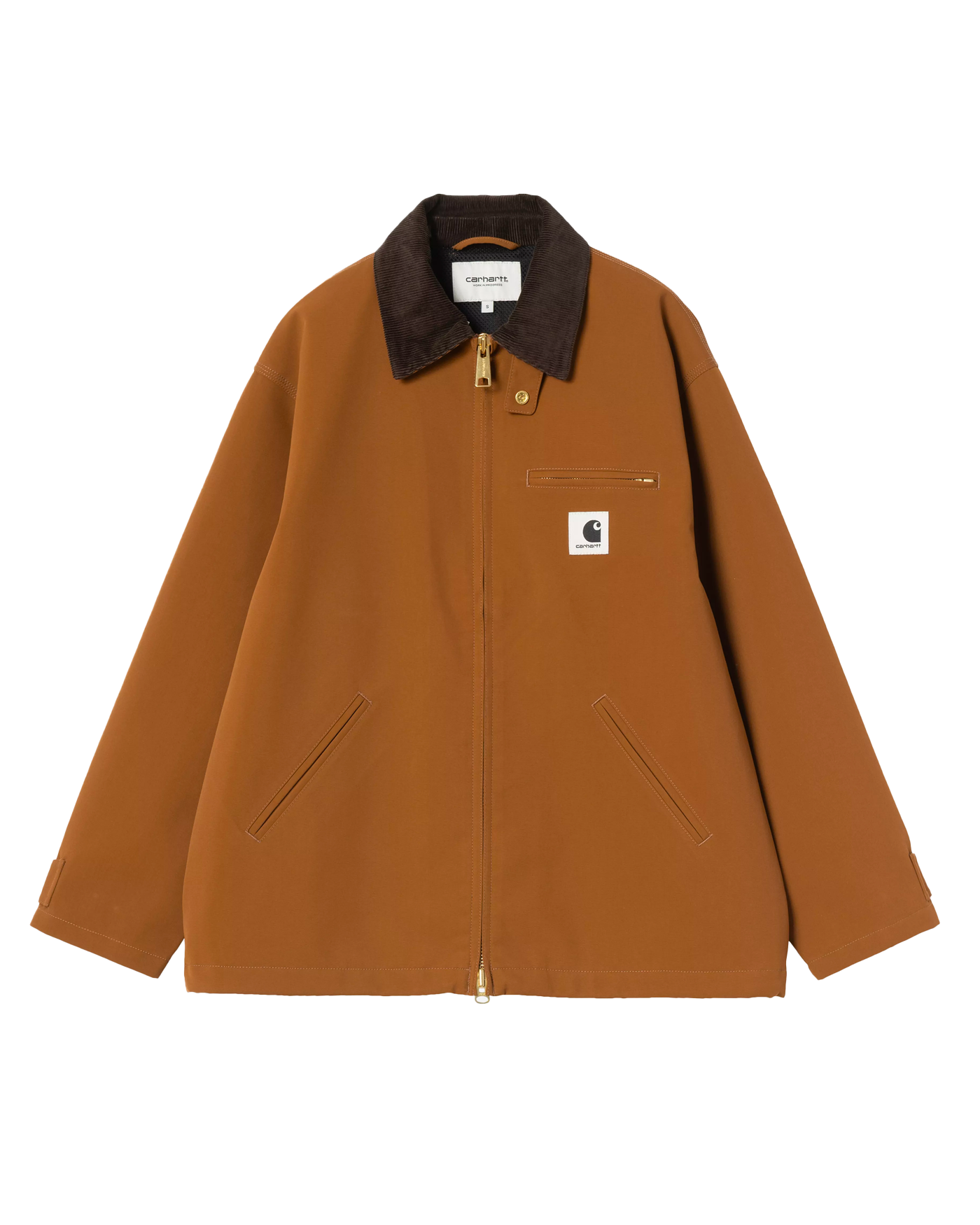 Veste Carhartt WIP W' Clark femme marron tobacco col velours face